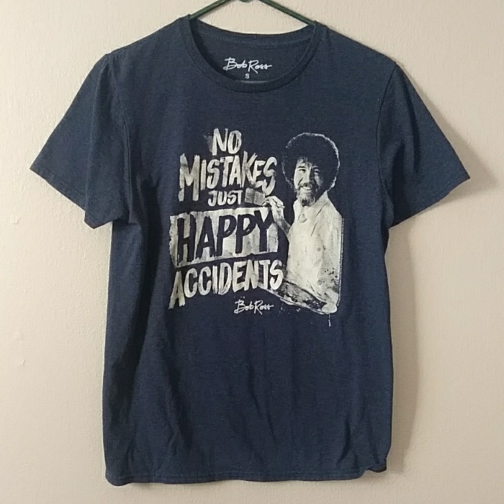 Bob Ross No Mistakes Graphic Tee
